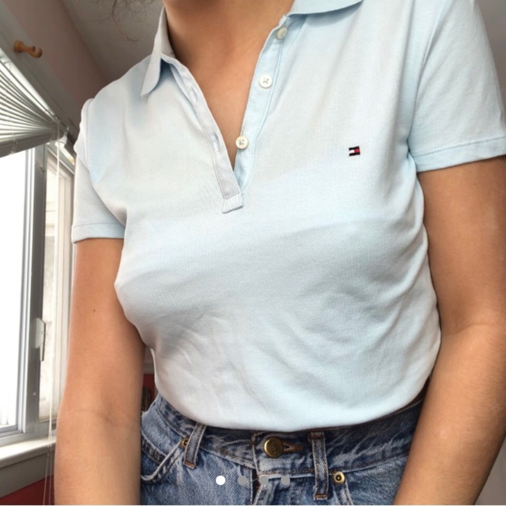 Baby blue Tommy Hilfiger Polo